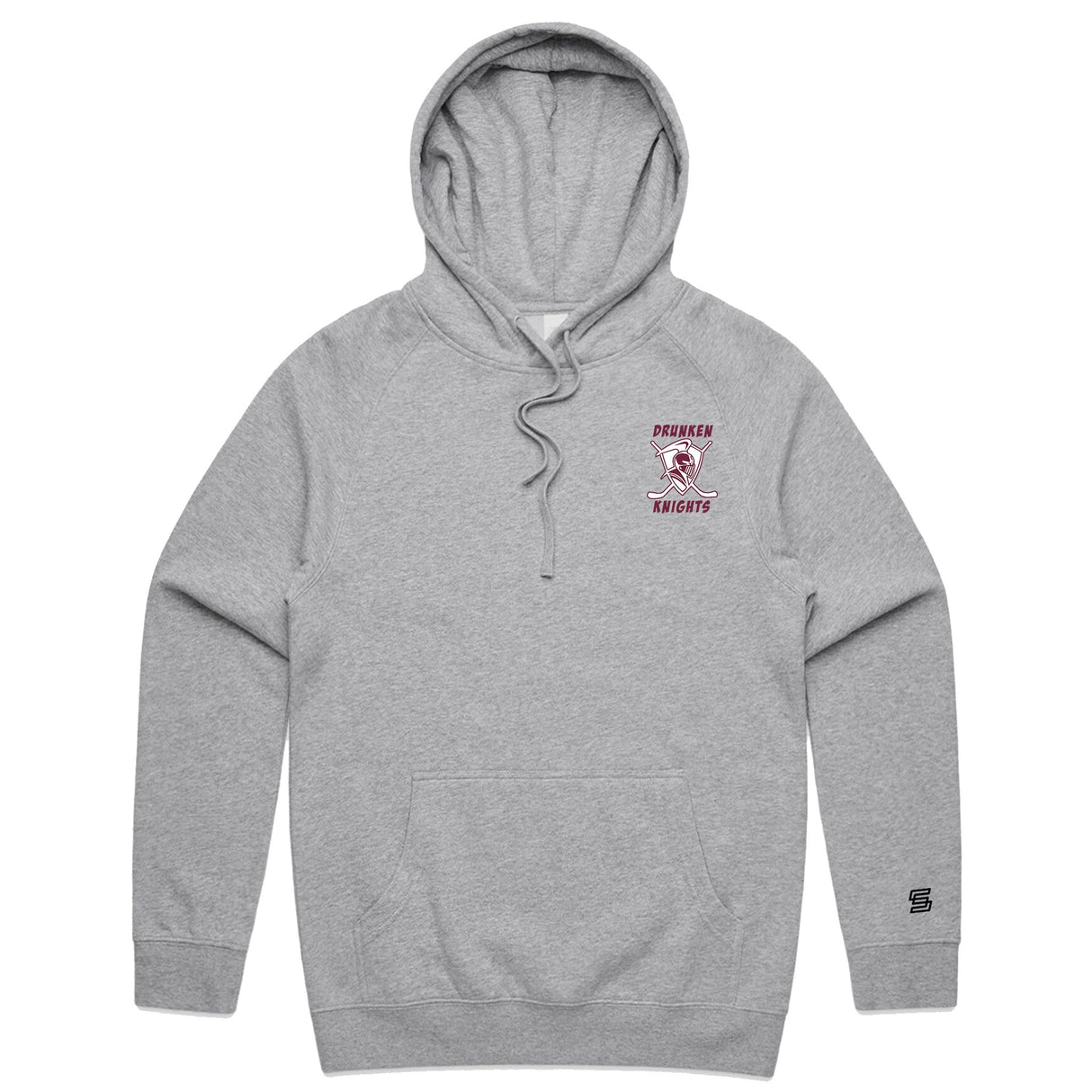 2-Drunken Knights  Gray Hoodie