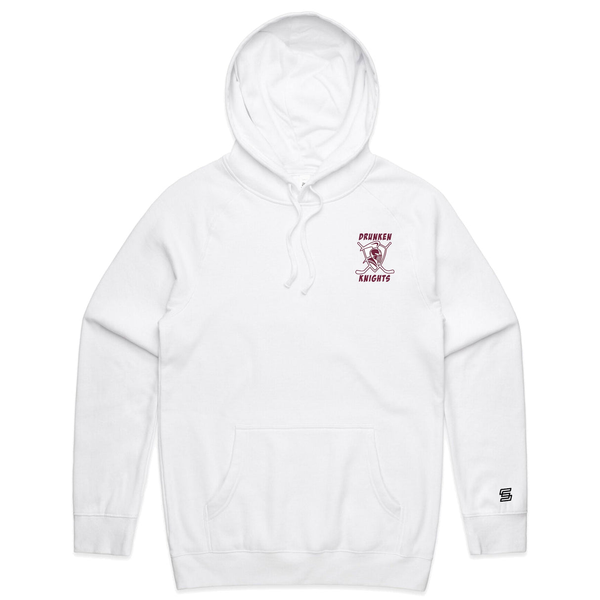 2-Drunken Knights  White Hoodie