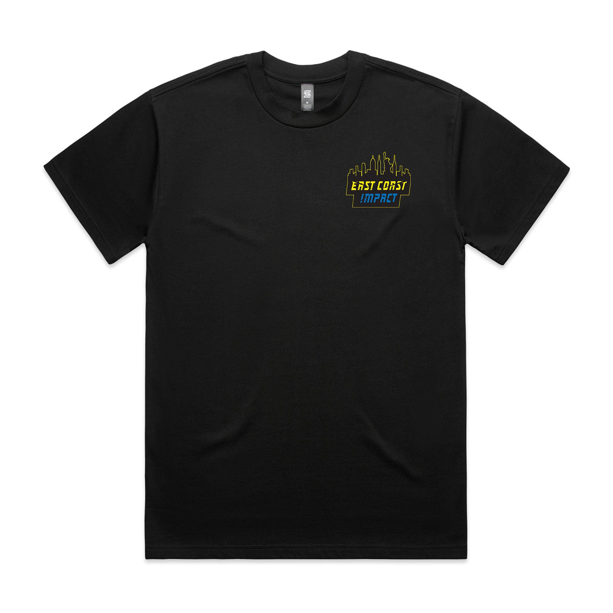 East Coast Impact  Black Short Sleeve Tee