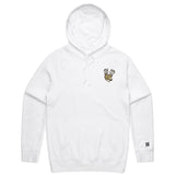 Evan Ore  White Hoodie