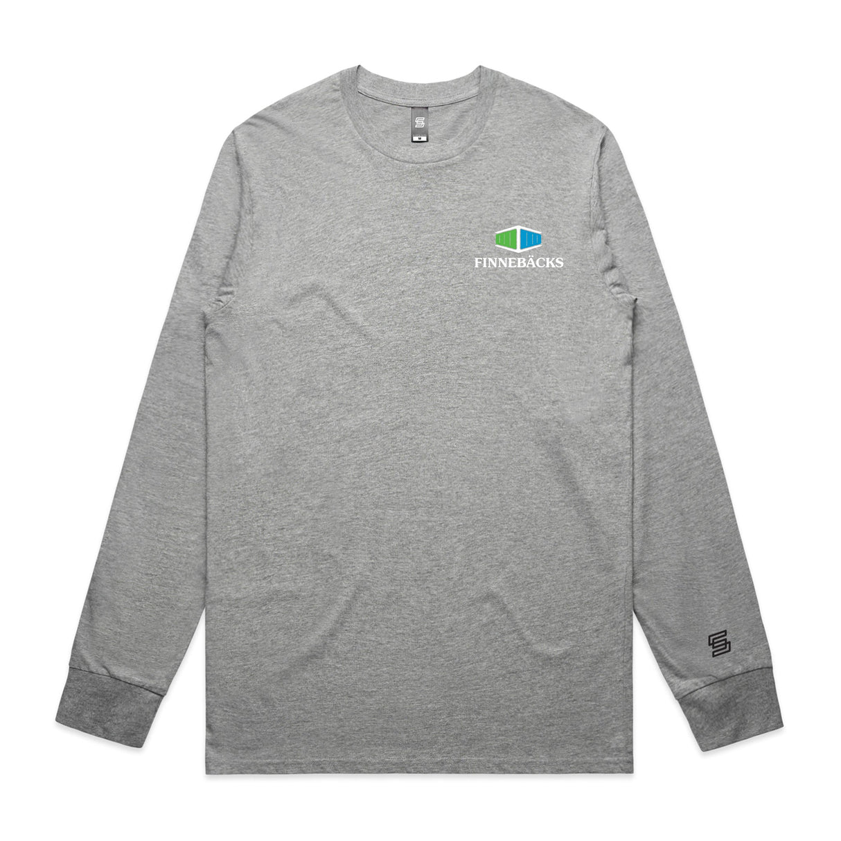 1-Finnebacks  Gray Long Sleeve Tee