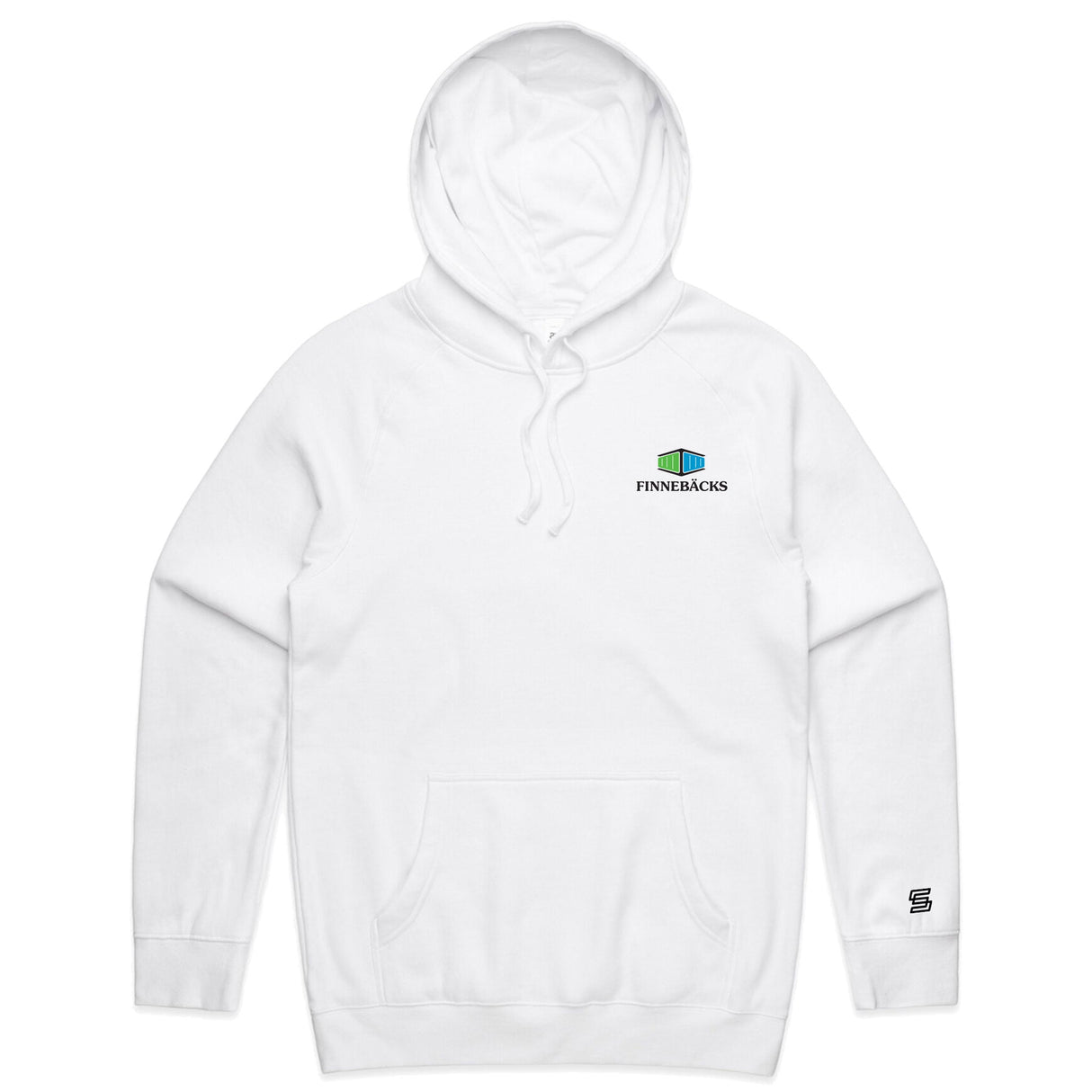 2-Finnebacks  White Hoodie