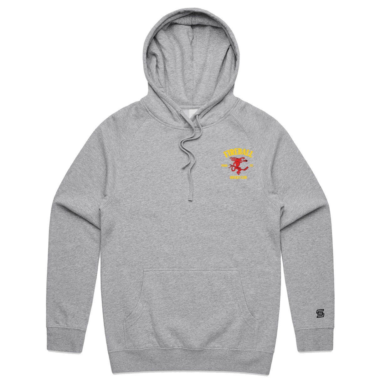 1-Fireball  Gray Hoodie