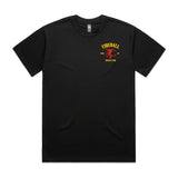 1-Fireball  Black Short Sleeve Tee