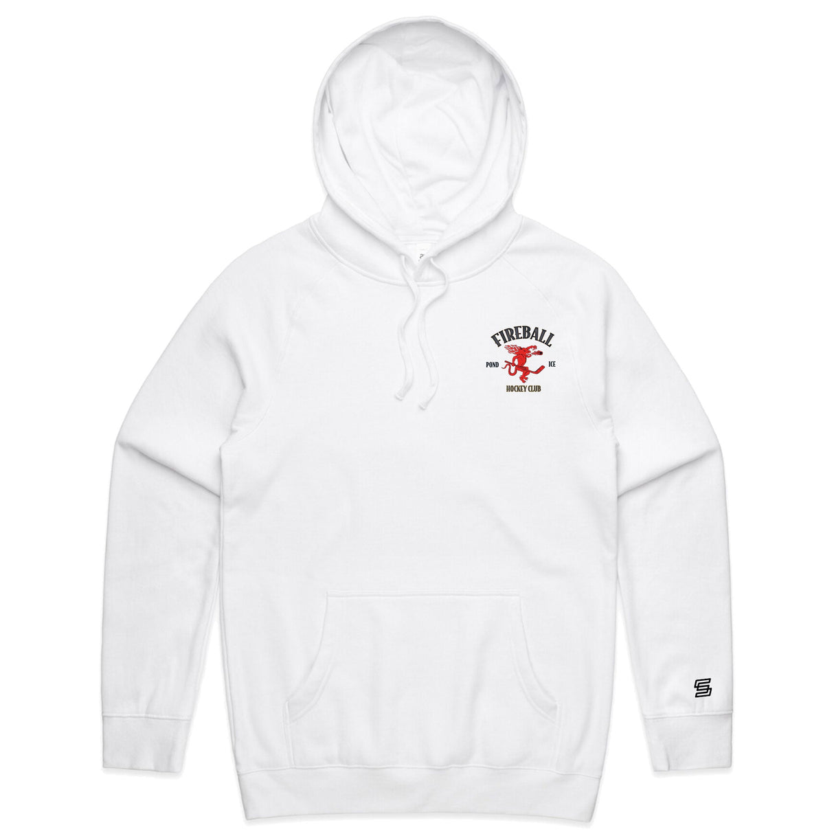 2-Fireball  White Hoodie