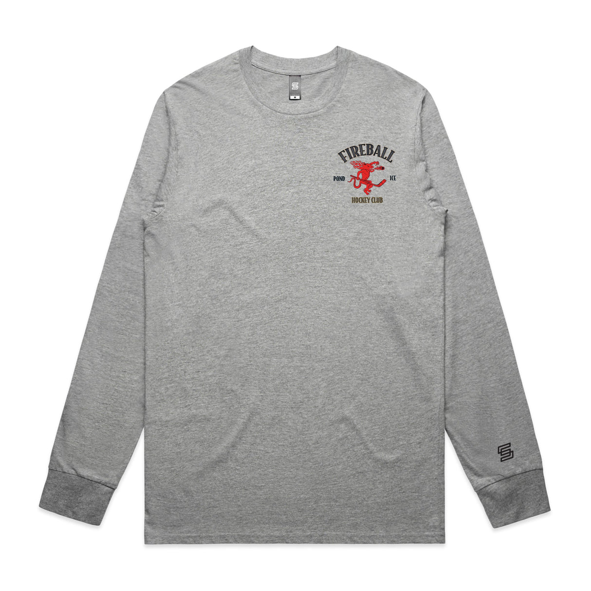 2-Fireball  Gray Long Sleeve Tee