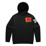 Hoodie Flames 30 Black