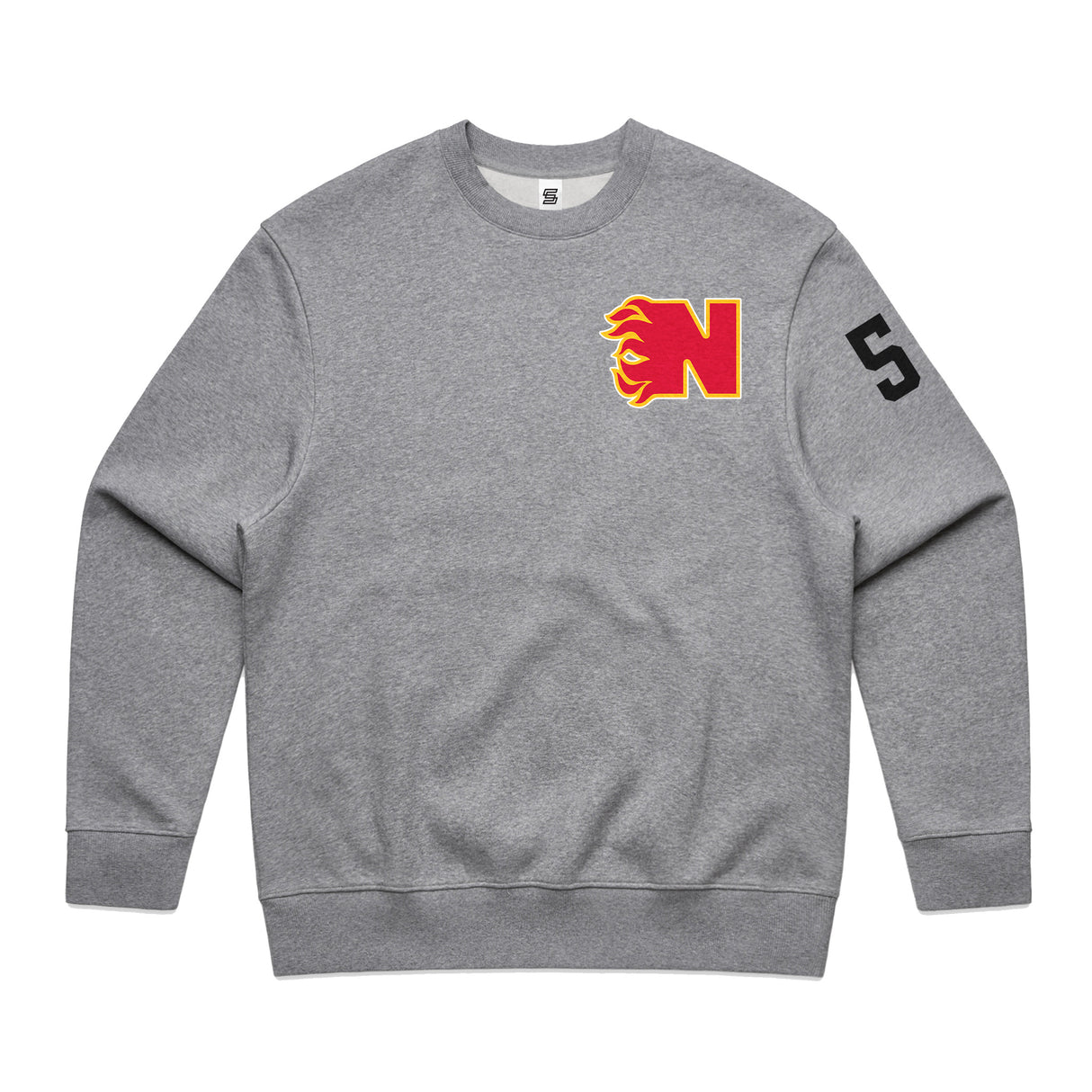 Crew Flames 5 Gray