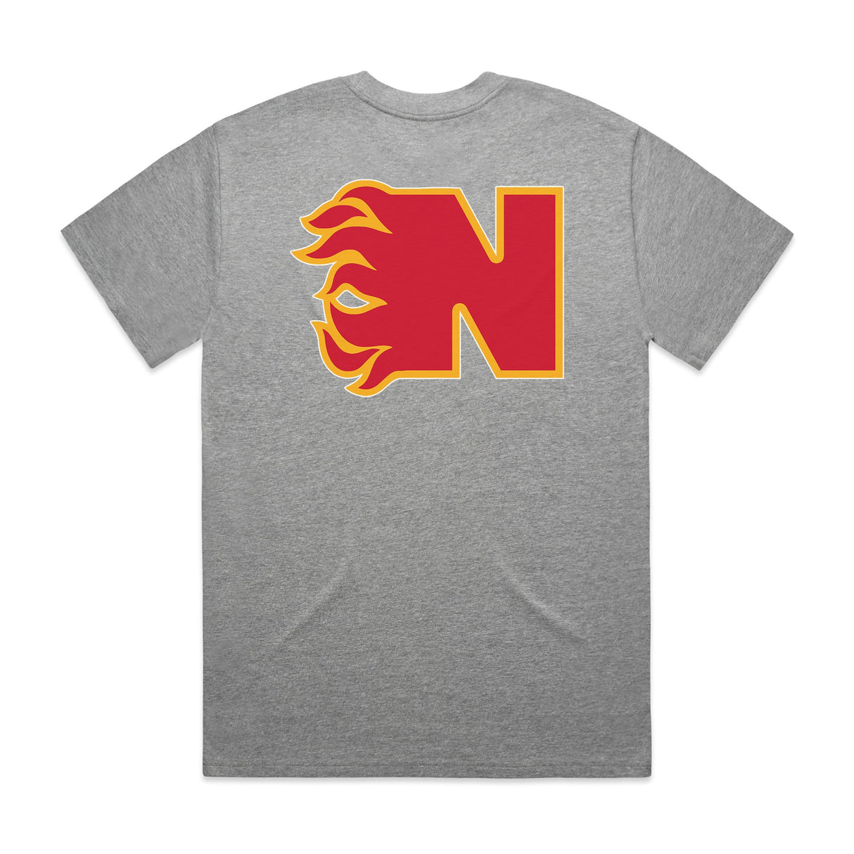 Short Sleeve Flames 97 Gray