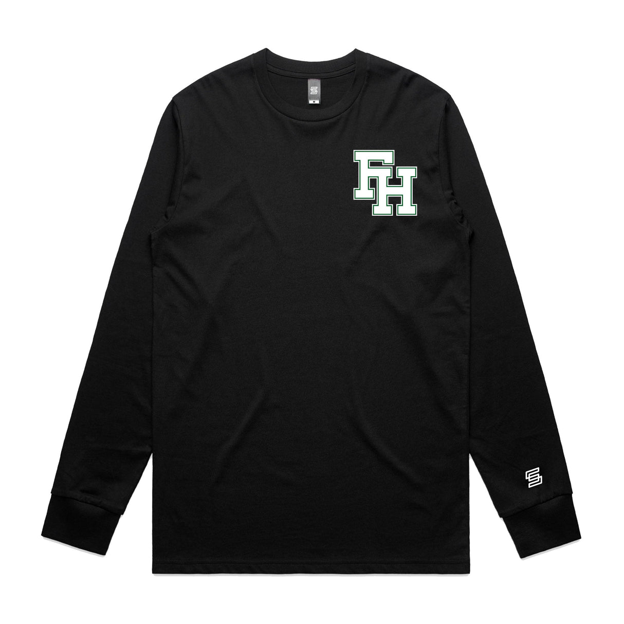 1-Flint Hill  Black Long Sleeve Tee