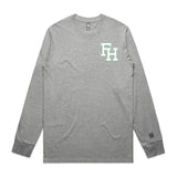 1-Flint Hill  Gray Long Sleeve Tee