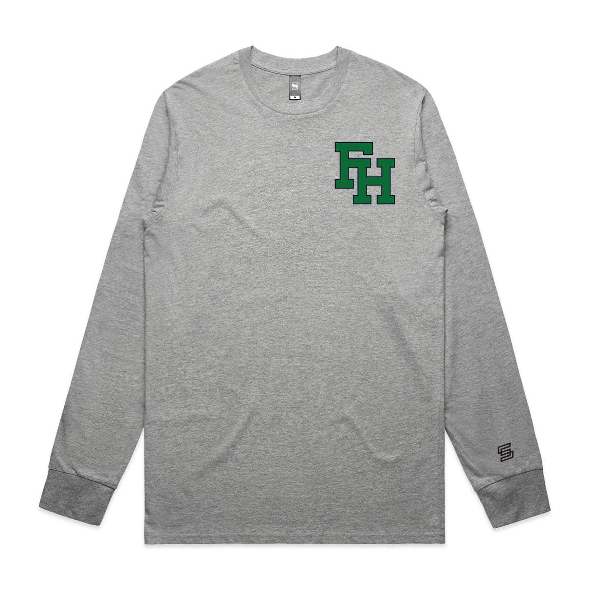 2-Flint Hill  Gray Long Sleeve Tee