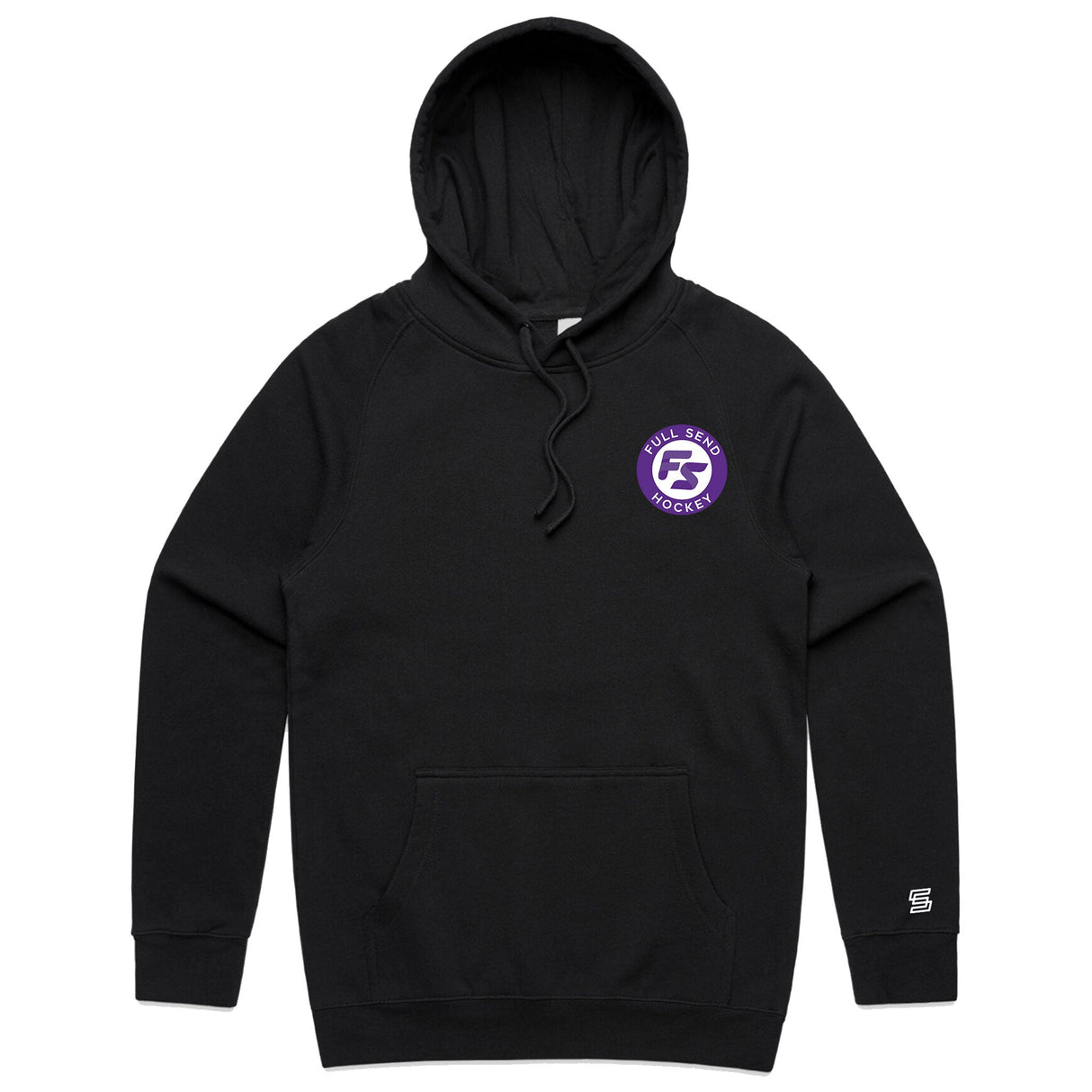 Full Send Hockey  Black Hoodie