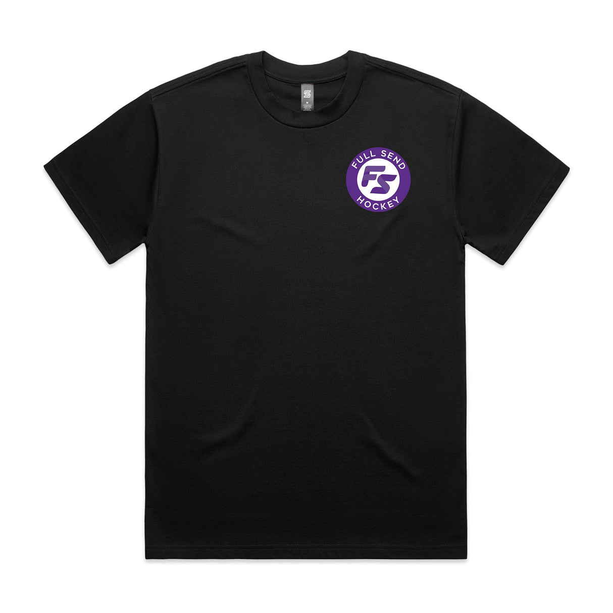 Full Send Hockey  Black Short Sleeve Tee