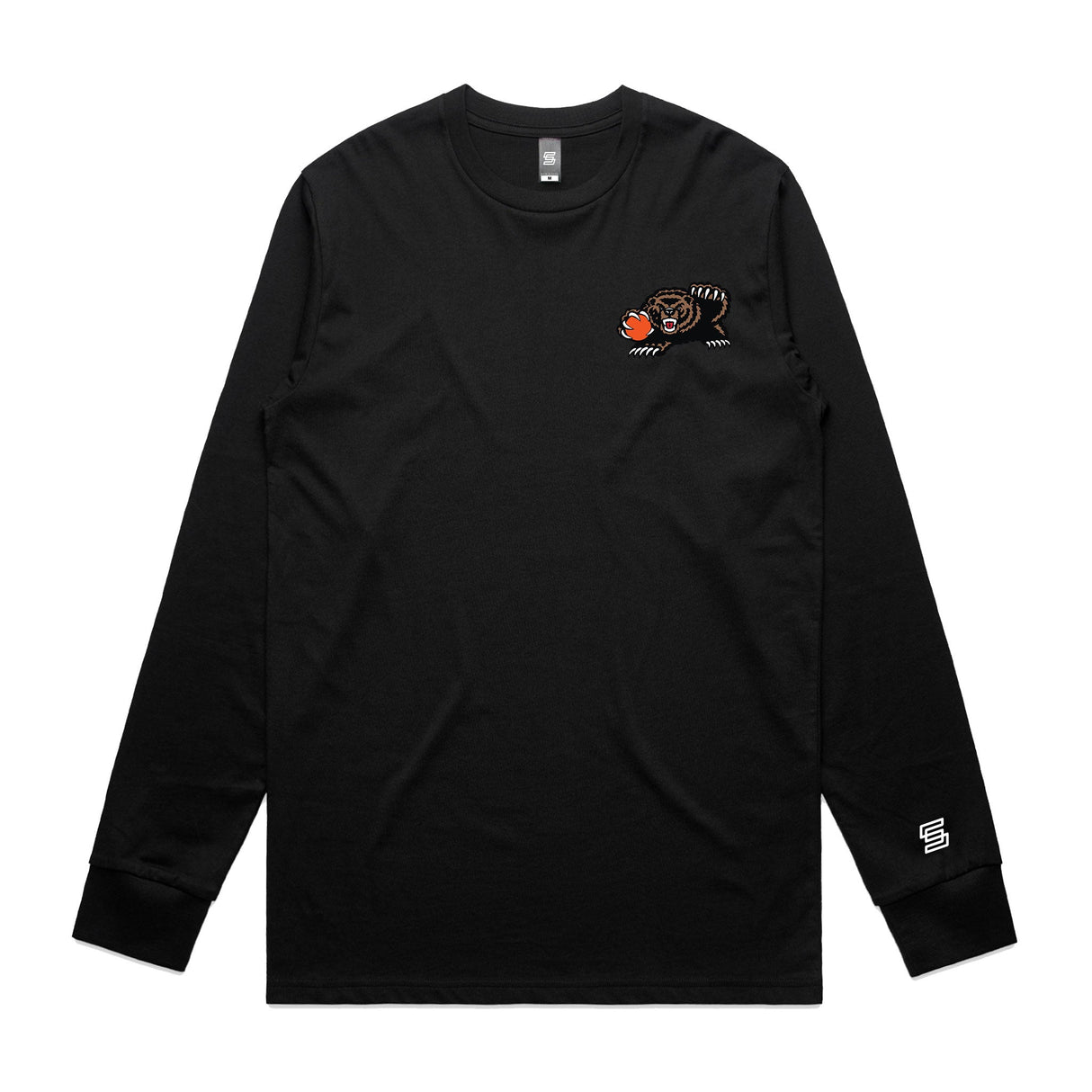 2-Grizzlies Meka Trepnair  Black Long Sleeve Tee