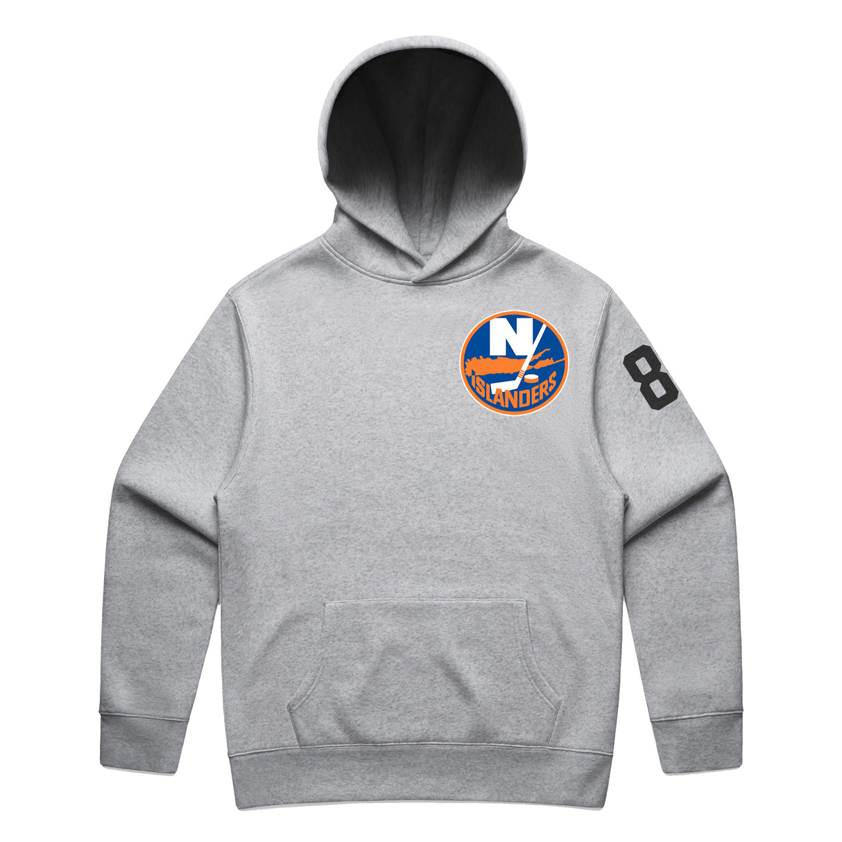 Hoodie Islanders 8 Gray
