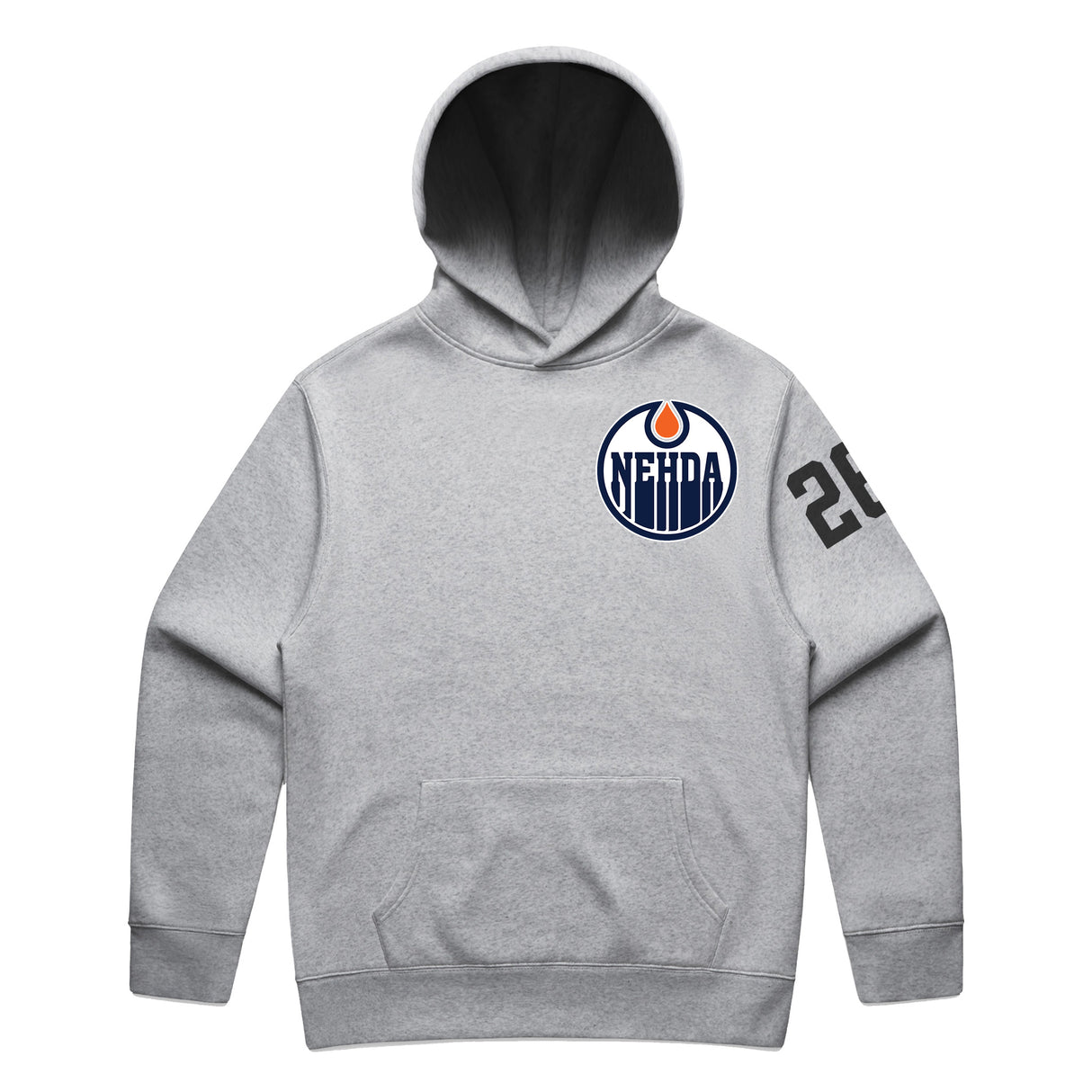 Hoodie Oilers 26 Gray