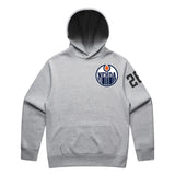 Hoodie Oilers 26 Gray