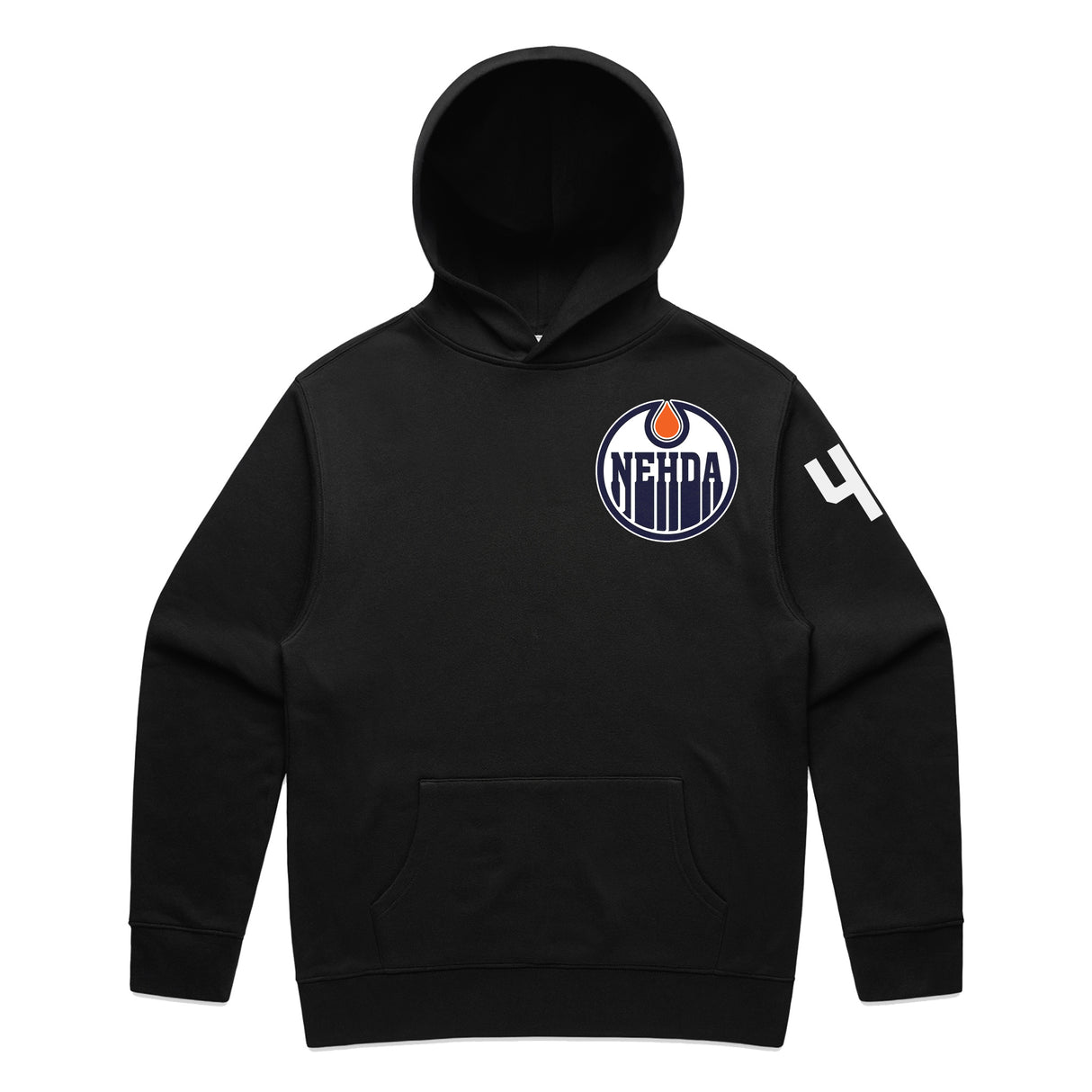 Hoodie Oilers 4 Black