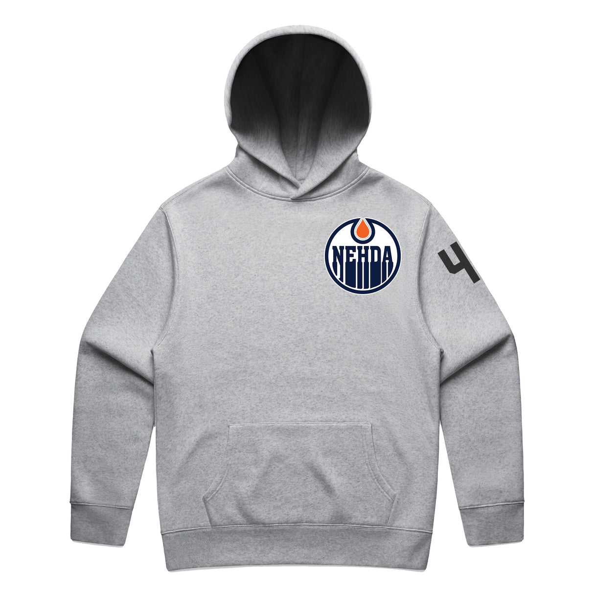 Hoodie Oilers 4 Gray