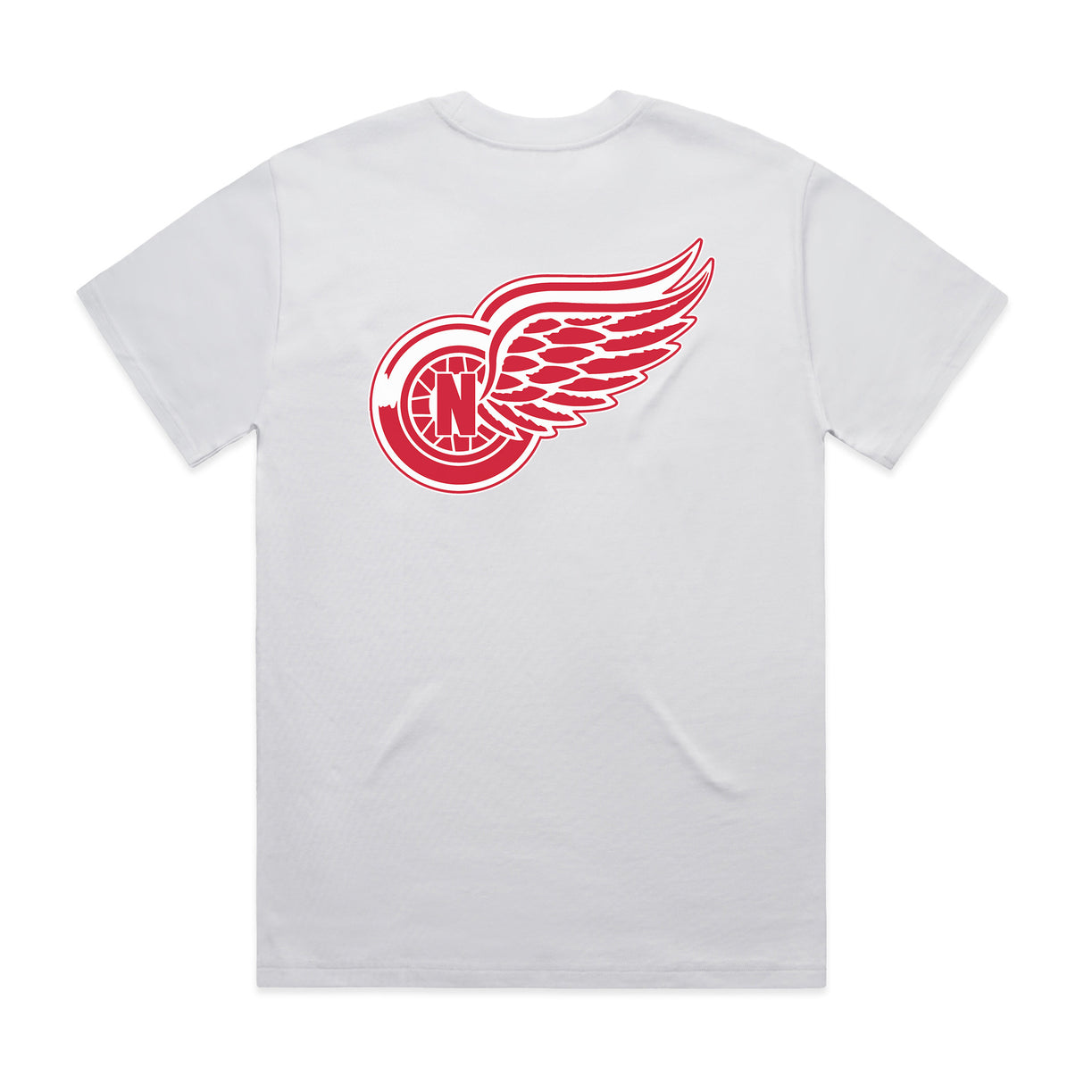 Short Sleeve Red Wings 11 White