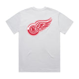 Short Sleeve Red Wings 25 White