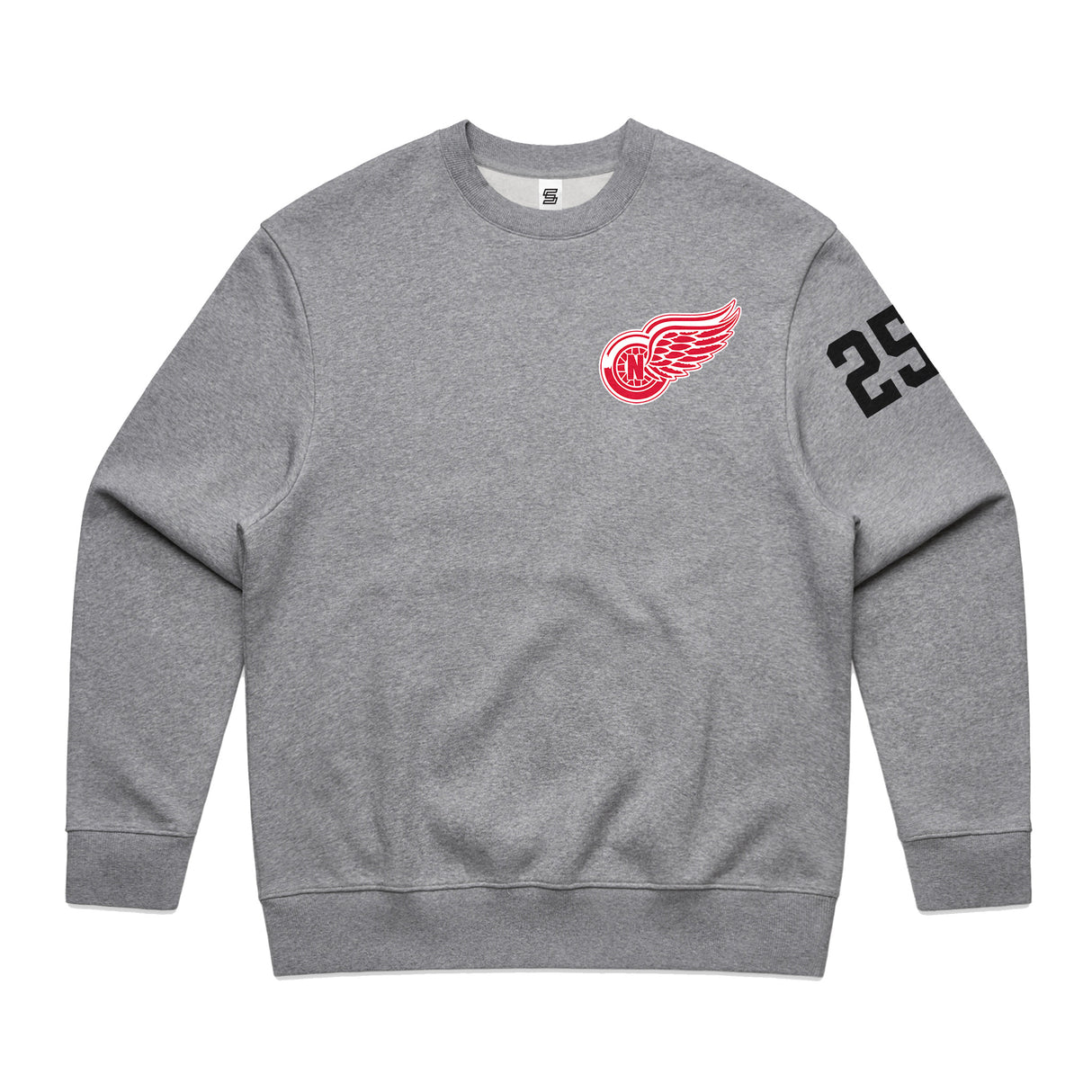 Crew Red Wings 25 Gray